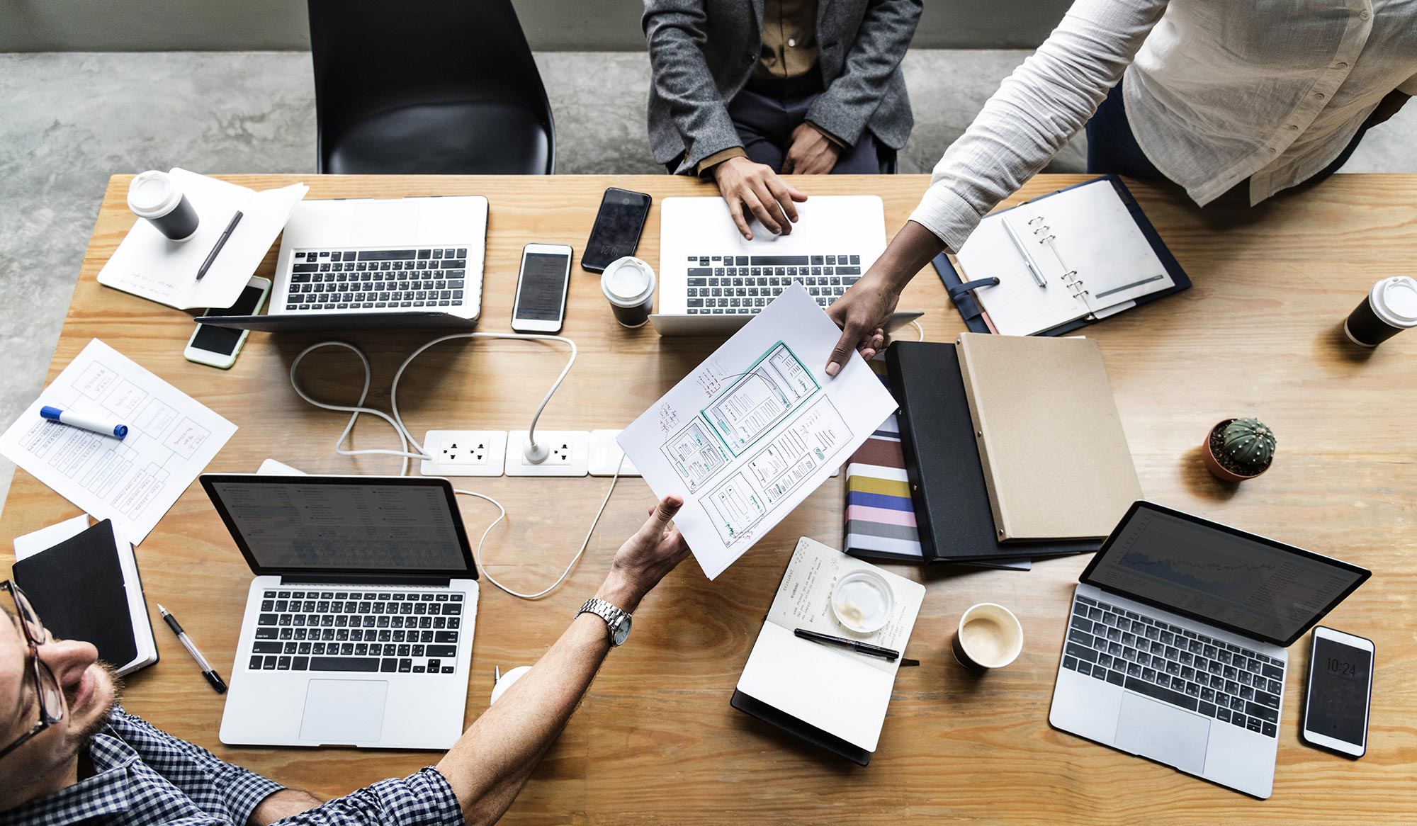 Image of people working collaboratively